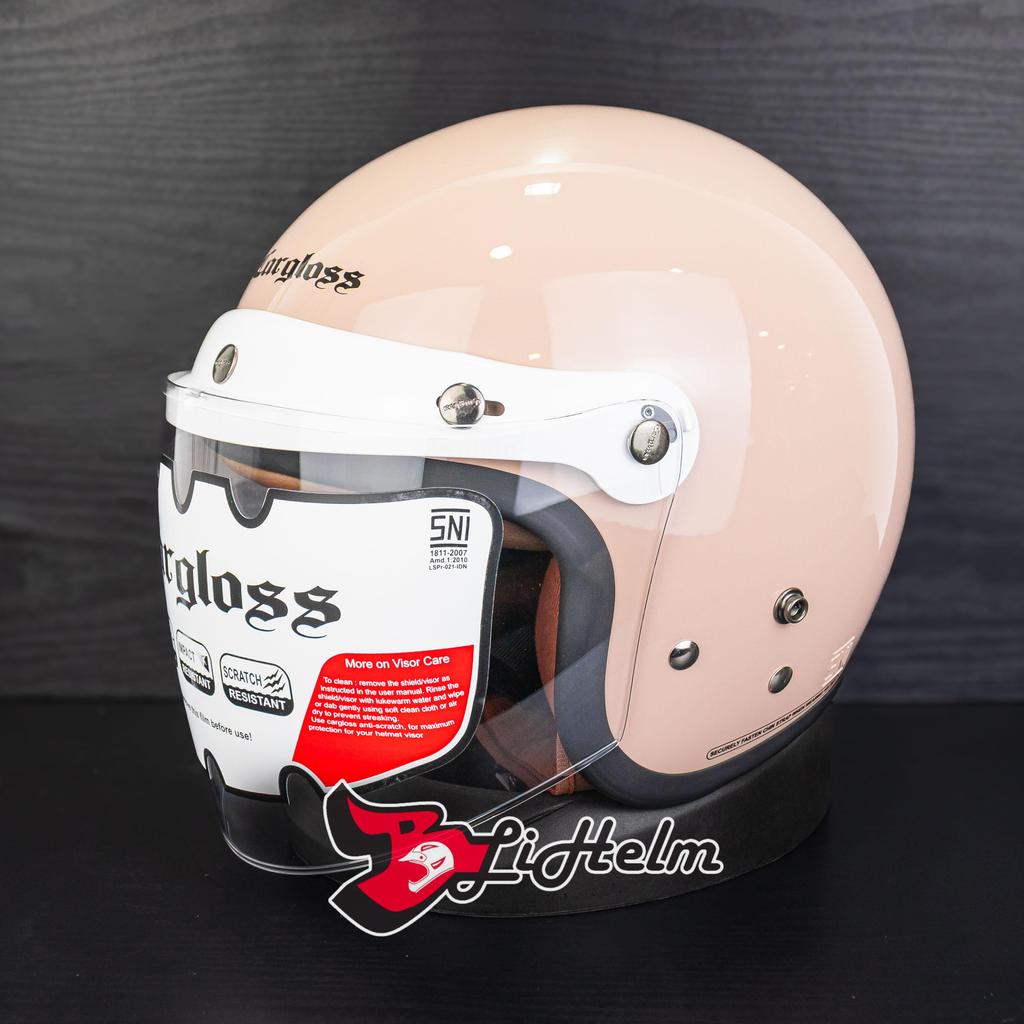 CARGLOSS HELM CF HIJAB RETRO | SOLID | CFH HIJAB CARGLOSS