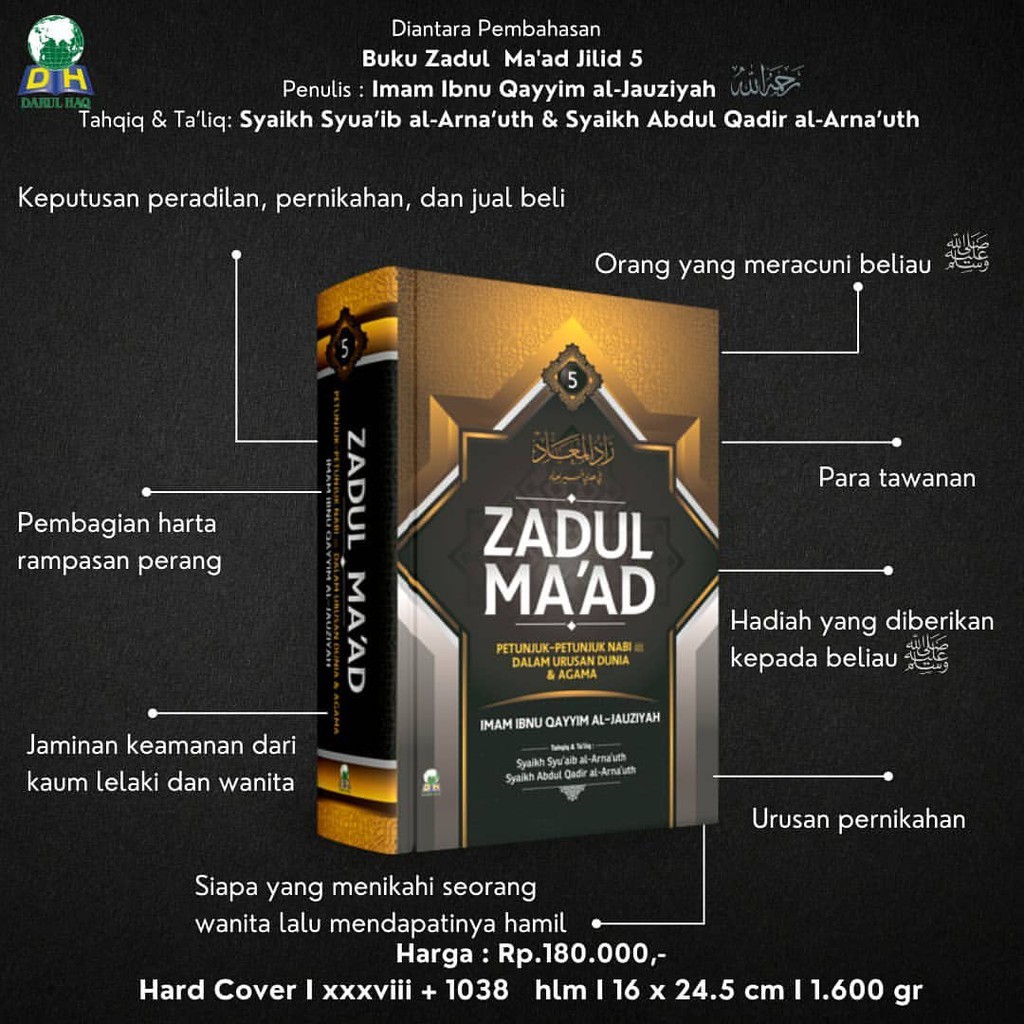 Zadul Maad Jilid 5 - Zadul Ma’ad fi Hadyi Khair al-Ibad - Imam Ibnu Qayyim Al-Jauziyah - Darul Haq