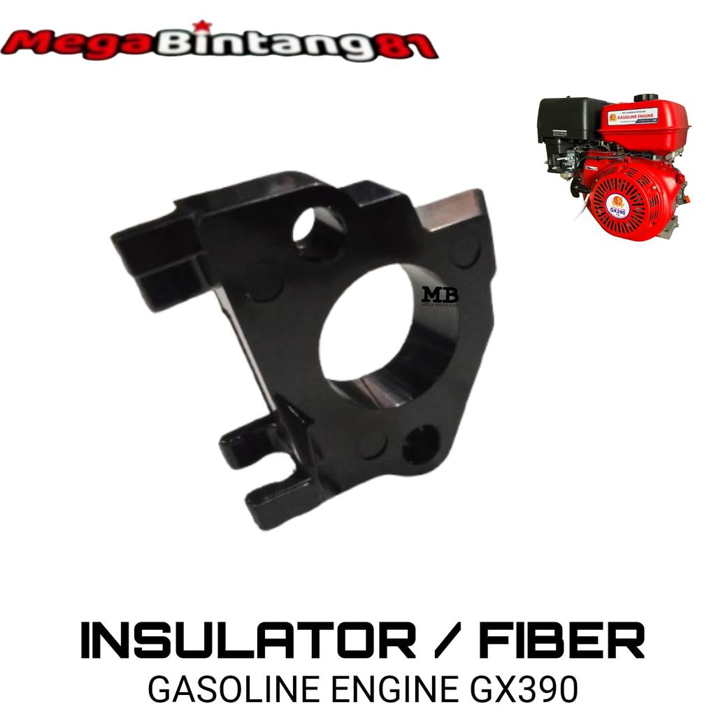 Insulator Karburator GX390 Fiber Carburator Honda GX390 Insulator Carburator Mesin Penggerak GX390