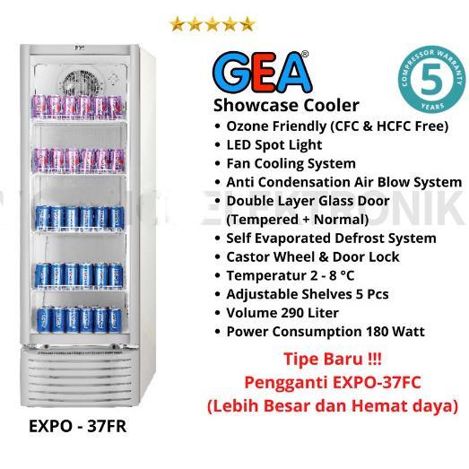 GEA Showcase EXPO37FC / Rak Lemari Pendingin Kaca EXPO 37 FC