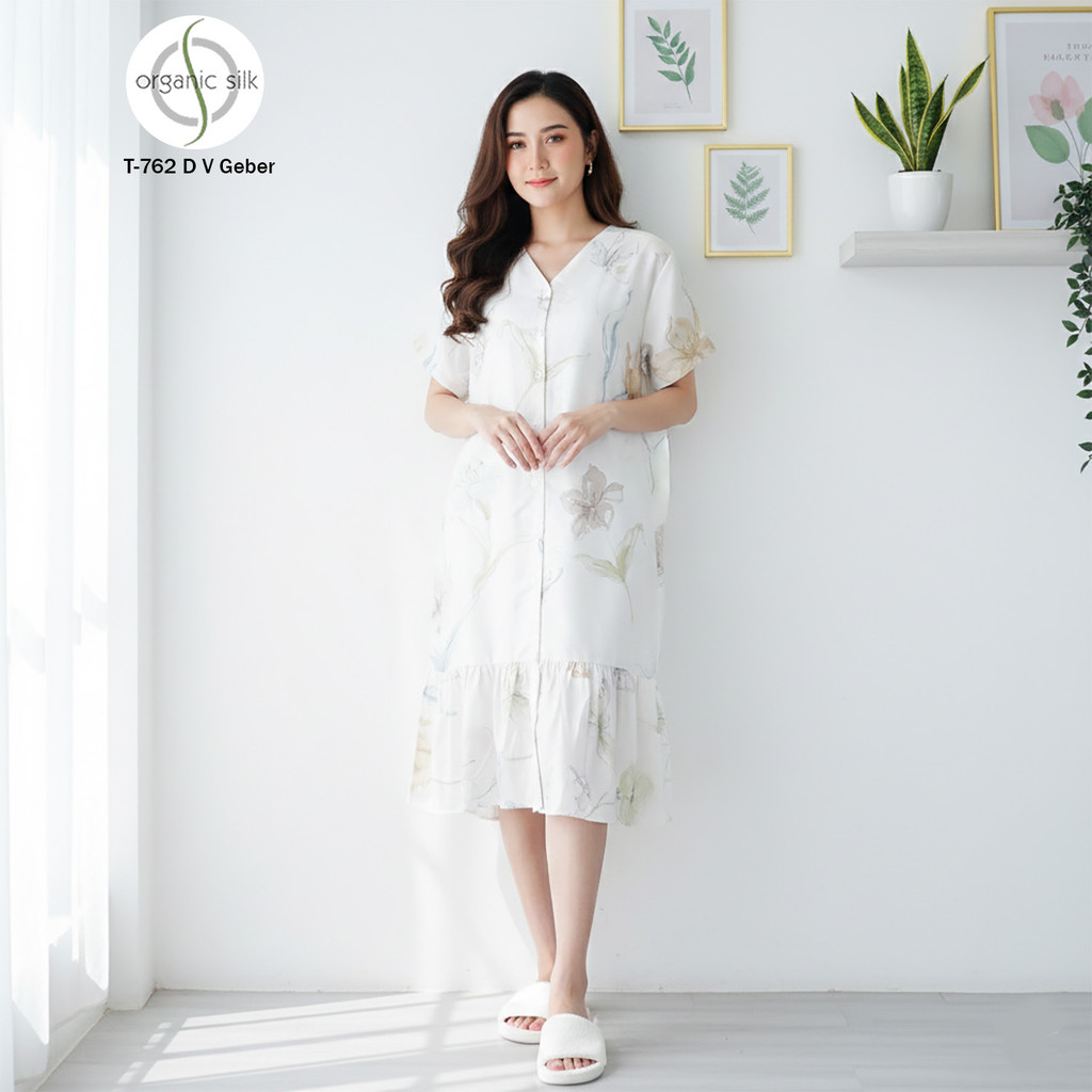 GREET NIGHT WEAR - Daster Organic Silk GREET model : T-762 / DV GEBER