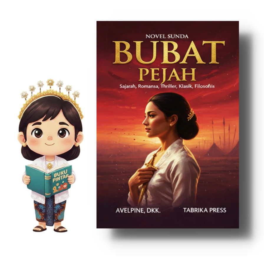 Novel - Bubat Pejah - Bahasa Sunda - Genre: Sajarah - Romansa - Thriller - Klasik - Filosofis