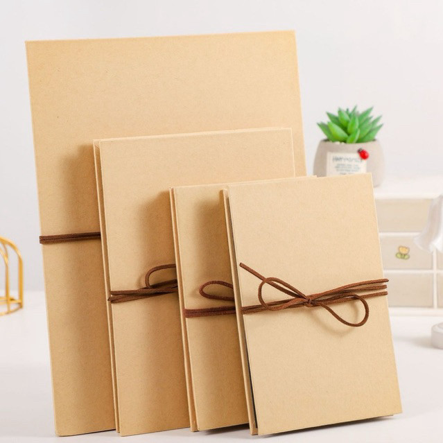 Buku Catatan Jurnal Scrapbook Gaya Akordeon Vintage