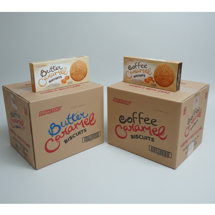 Biskitop Coffee Caramel 100gr x 24pcs / Biskitop Coffee Caramel Biscuit 1dus / Biskitop Butter Caram