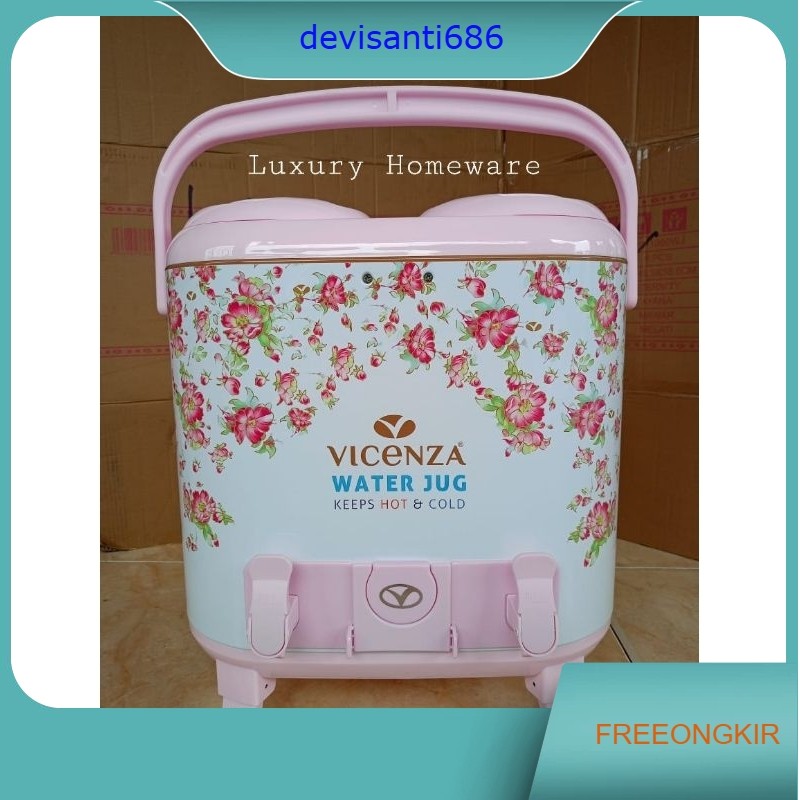 Termos Dispenser Air Panas Dingin Water Jug Vicenza 15 Liter