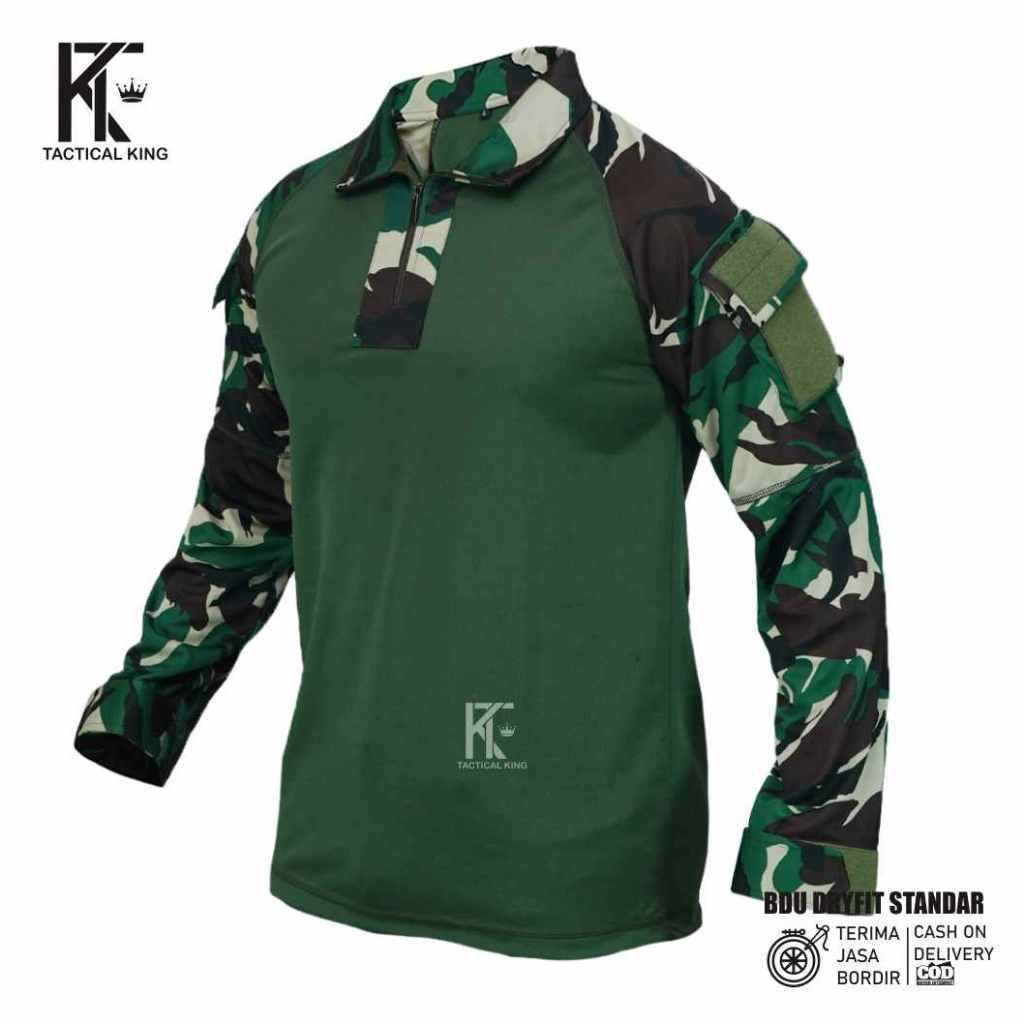 KEKERUN Kaos BDU Tactical Dryfit/Kaos Tactical BDU/Kaos Loreng Army