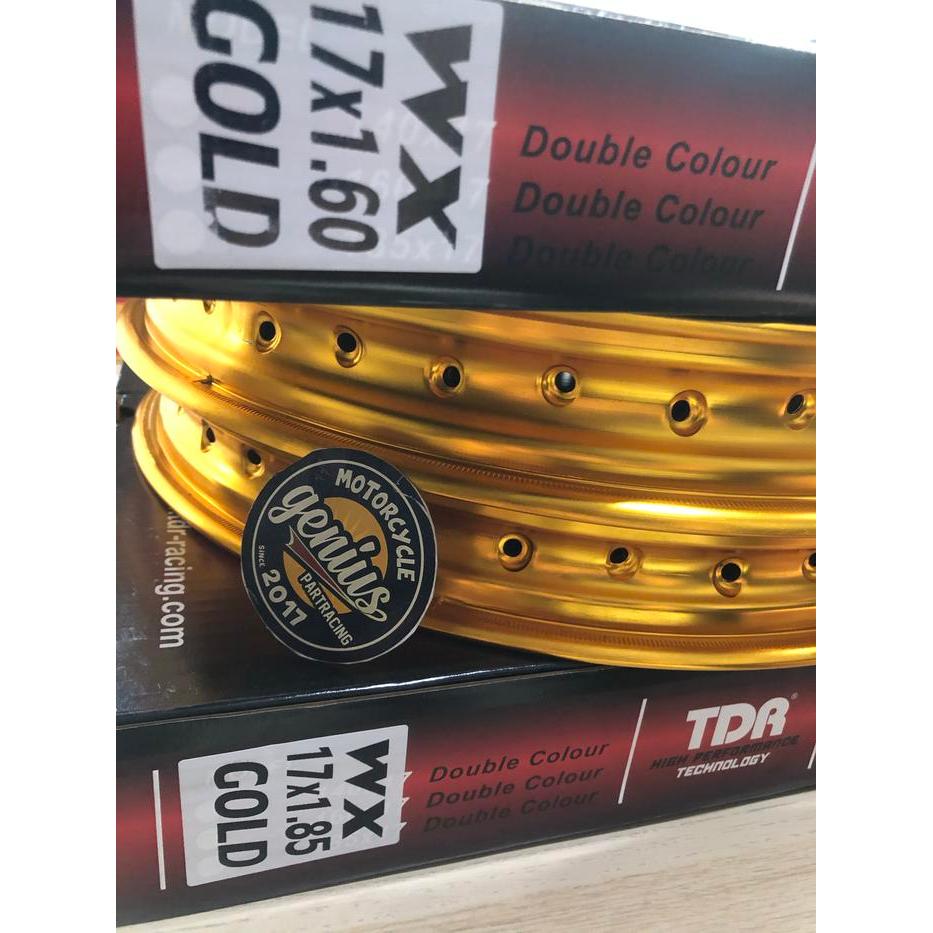 VELG TDR W SHAPE SET 17 X 160 & 185 GOLD RING 17 ORIGINAL TDR