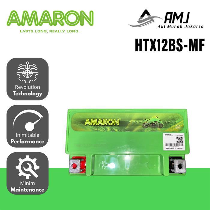 Amaron Aki Motor Triumph Scambler / Bonneville HTX12 - 10Ah Aki Kering