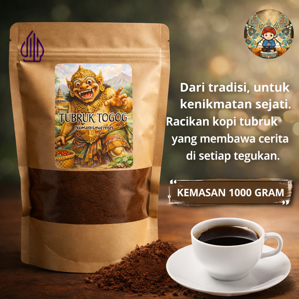 Bubuk Kopi Togog Kemasan 1 Kg bubuk kopi Tubruk Togog murah nikmat lezat kopi bubuk Togog kopi bubuk