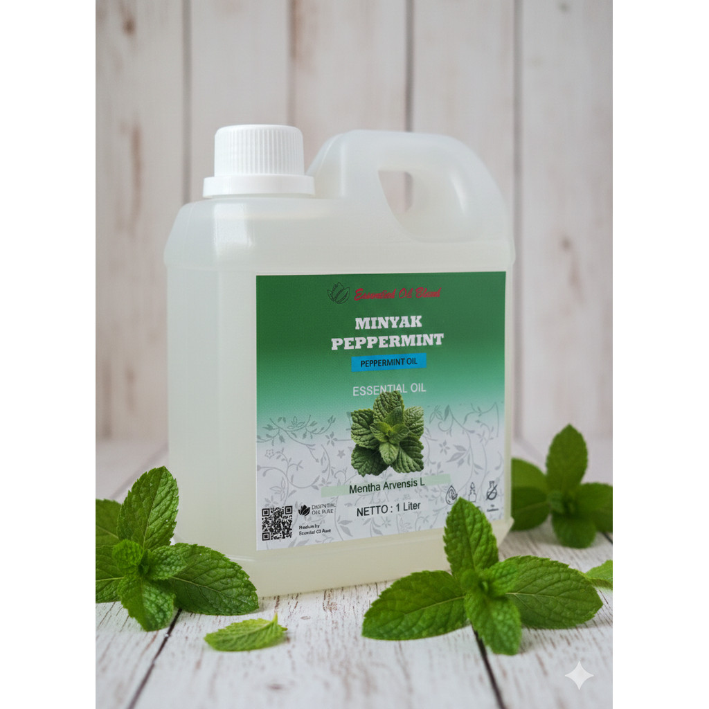 1 Liter Minyak Peppermint Essential Oil - Minyak Esensial Peppermint Aromaterapi