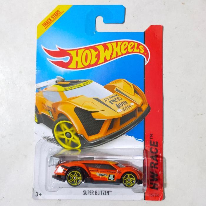 Mainan Hot Wheels Super Blitzen orange 2014 HW Race