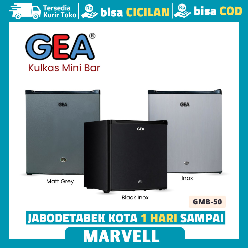 Kulkas 1 Pintu Minuman Mini Gea GMB-50 Refrigerator Mini Bar Garansi Resmi