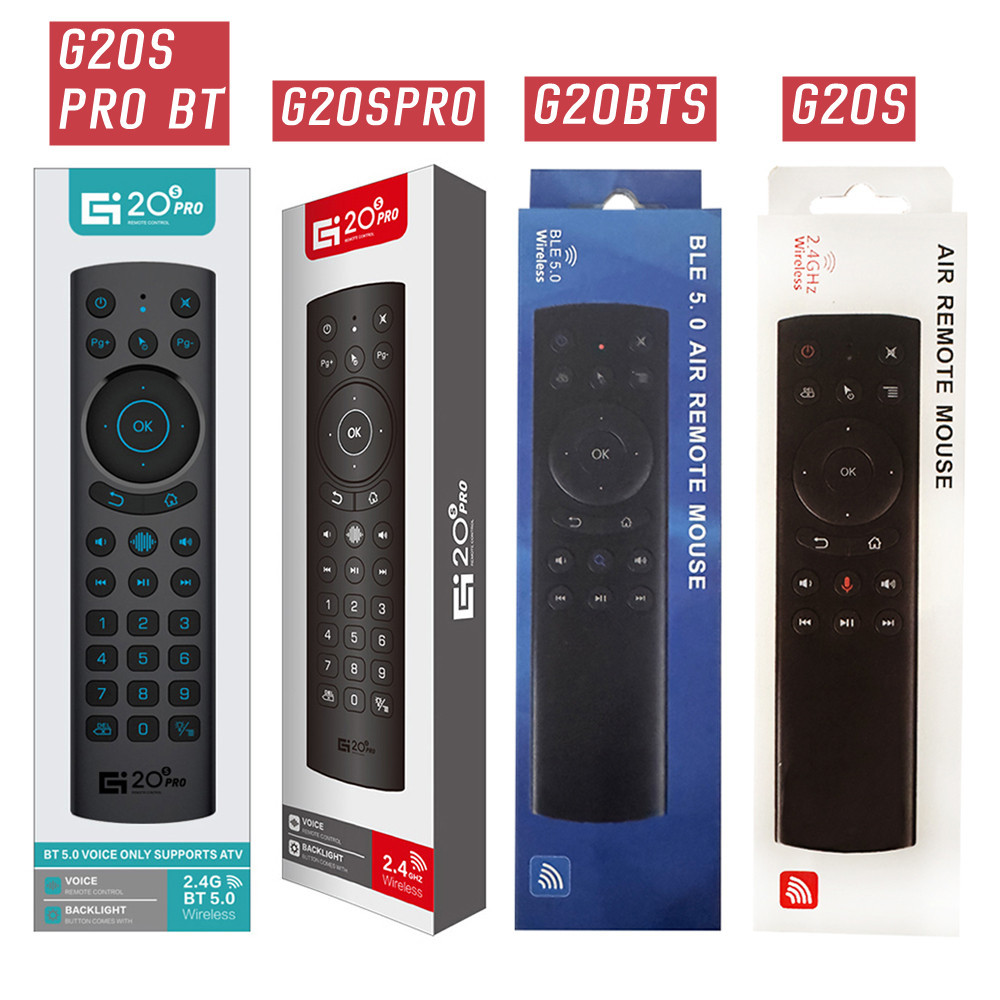 G20BTS Plus G20S PRO 2.4G Wireless Smart Voice Air Mouse Gyroscope IR Learning Backlit G20S Remote C