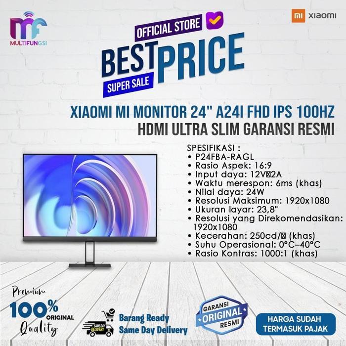 [PROMO] Mi Monitor 24" A24i FHD IPS 100Hz | A24i 2026 144Hz Fast IPS HDMI Garansi  - A24i 100Hz, TAN