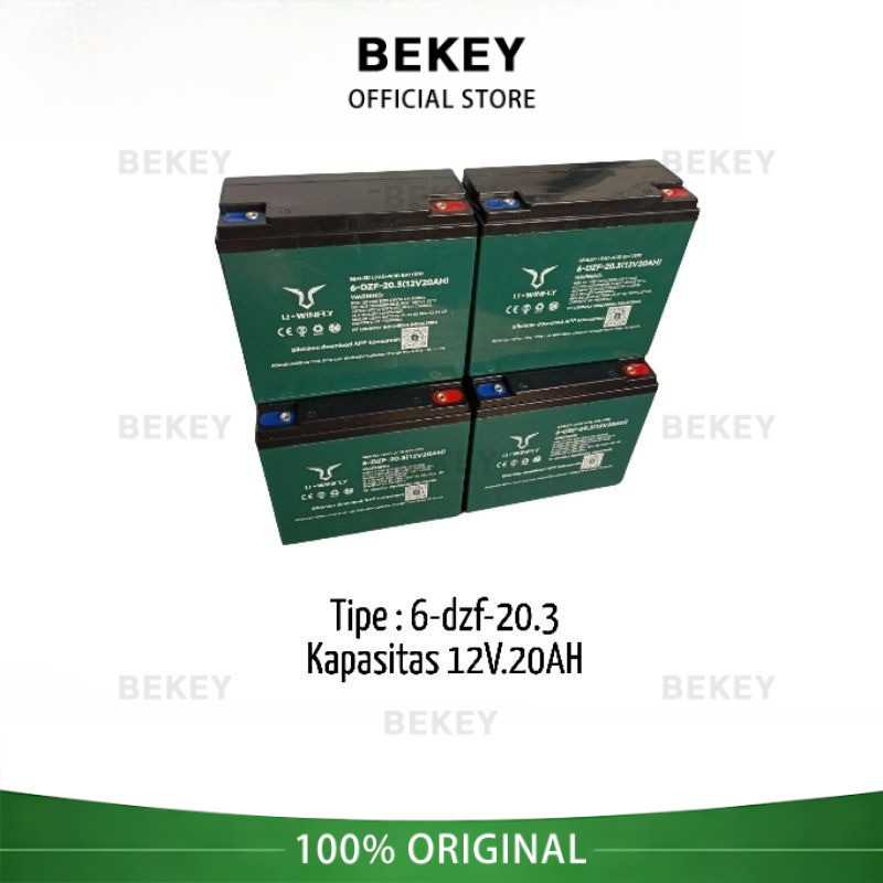 Batrai Aki Uwinfly 12V 20AH | Original Resmi