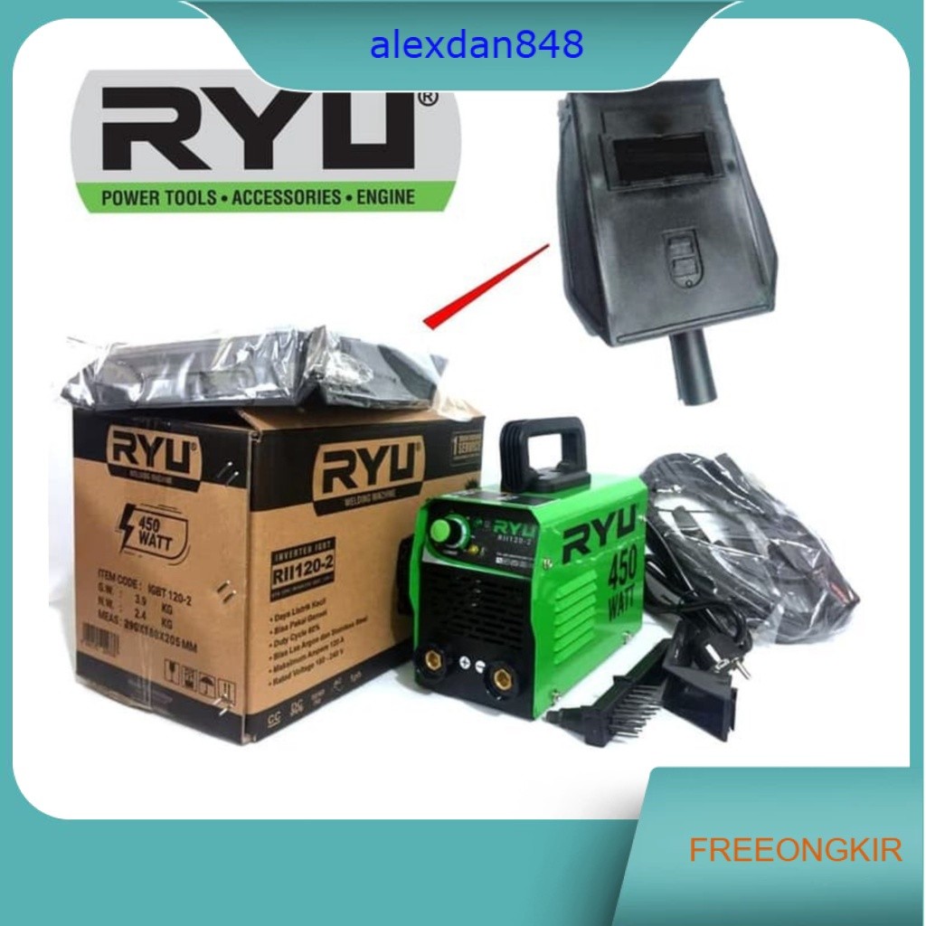 GERATIS ONGKIRRYU Mesin Las Listrik 450 watt Ryu Mesin Las Listrik 450watt Inverter / 450 Watt RII 1