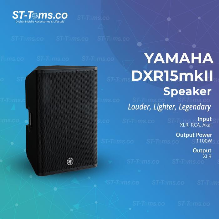 Yamaha DXR15mkII / DXR 15 MK II / DXR15 MKII Powered Loudspeaker 2-way 15”Active Speaker