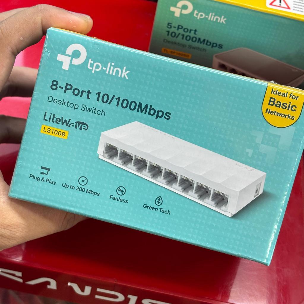 Switch HUB 8 Port LS1008 10/100Mbps Network Lan Internet | LAN HUB 8 LUABNG up to 200Mbps