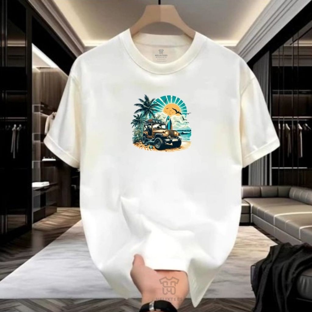 Promo Kaos Sunset Surf Trip Cotton 20S Nyaman & Lembut Cewek-Cowok Unisex Original