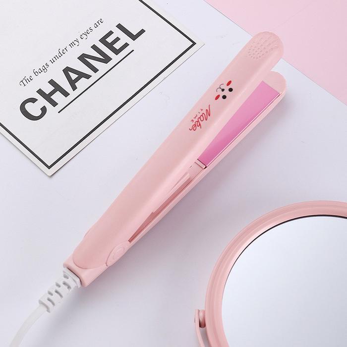 Pelurus rambut mini alat pengeriting rambut volume lurus penggunaan ganda tanpa cedera gadis-gadis r