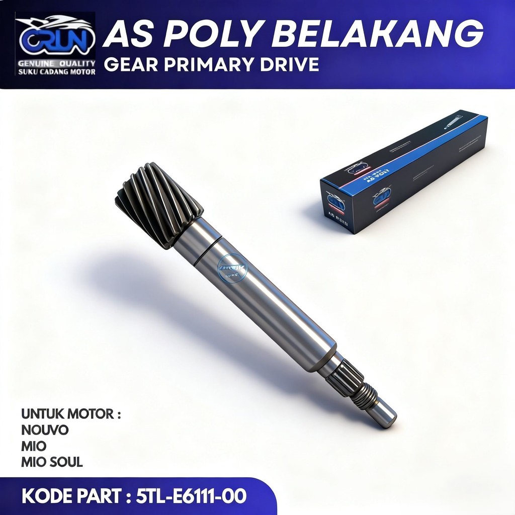 CRUN 5LW-E6111-00 As Pully /As Poly /As Pulley Yamaha MIO /MIO SOUL /MIO NEW /MIO SMILE /NOUVO Z