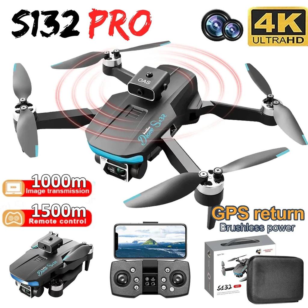 S132 RC Drone GPS with 4K Professional Camera 5G WIFI 360 Obstacle Avoice FPV Brushless Motor RC Qua