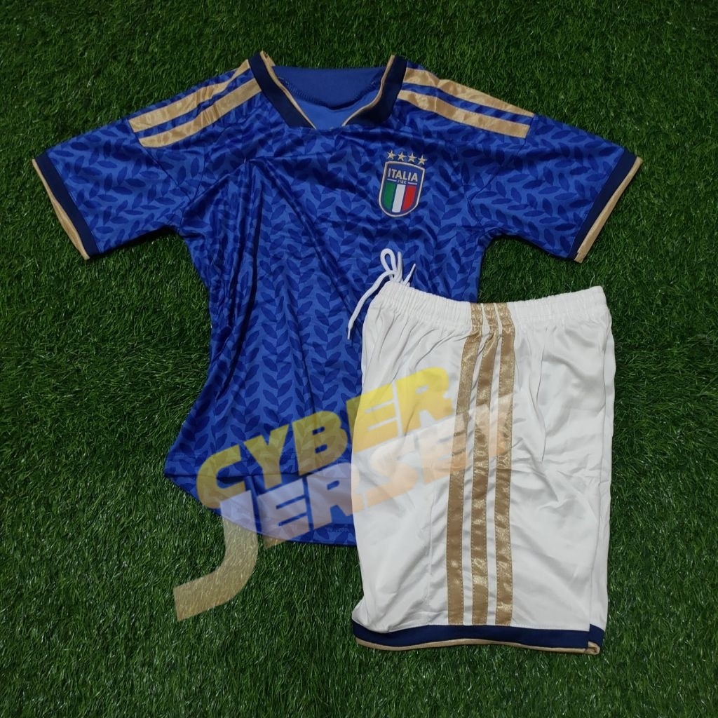 JERSEY BOLA KIDS ANAK ITALIA HOME PIALA DUNIA 2026 TOP QUALITY  BAJU SEPAKBOLA