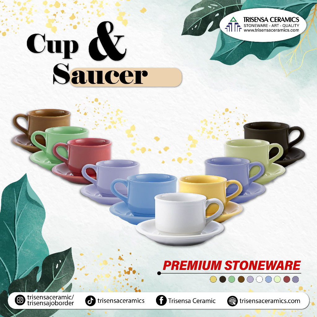 Cup & Saucer VENESIA CNS Keramik