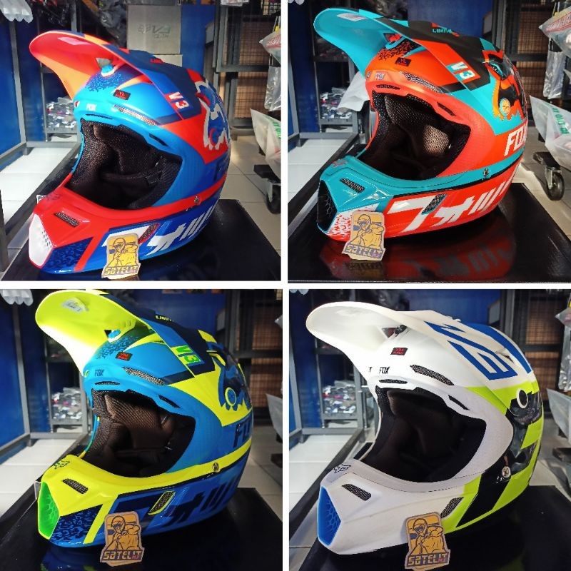 CROSS FOX ANAKHELM FOXV1 ANAK.HELM MOTOCROSS ANAK FOX.HELM ROSS ANAK