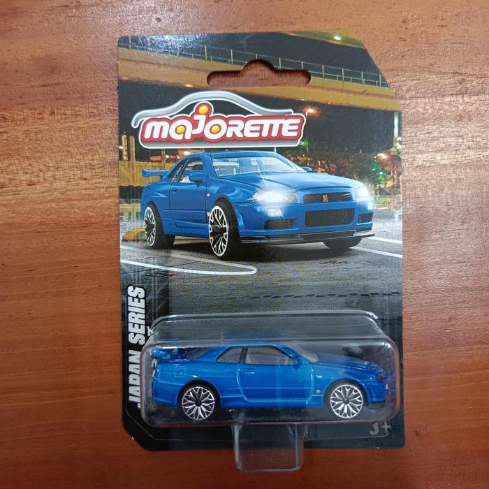 MAJORETTE NISSAN SKYLINE GT-R (R34) BLUE JAPAN SERI