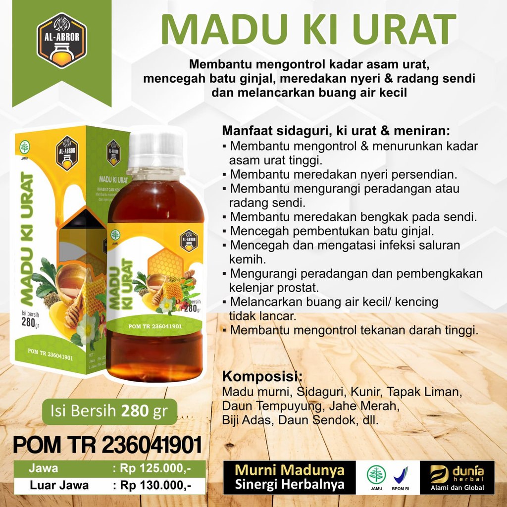 Ki Urat Madu Obat Herbal  Asamurat Nyeri Sendi Rematik Asam Urat