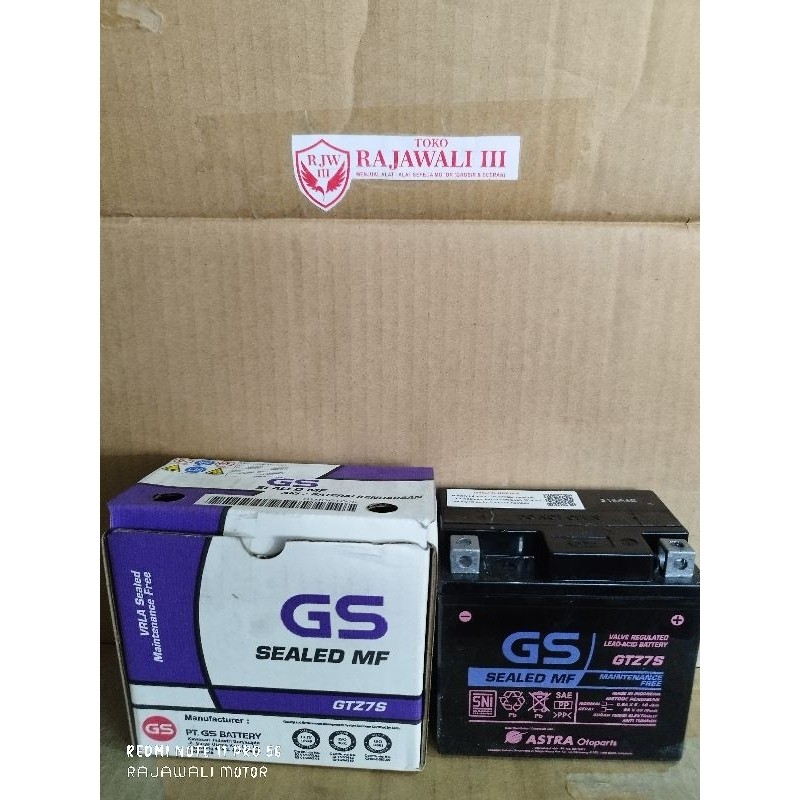 aki Gs astra GTZ 7S original