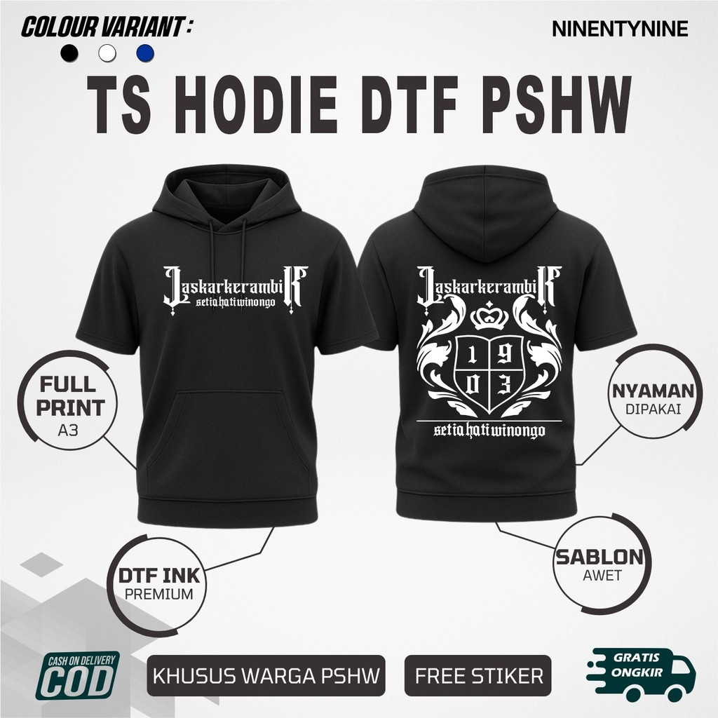 Ts-HOODIE PSHW  Laskar Kerambik TS HOODIE PSHW TERBARU - TS HOODIE SH WINONGO - TSHOODIE PSHW SIMPEL