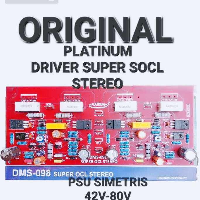 MODUL KIT PCB S OCL SOCL SUPER OCL STEREO DMS098 DMS 098 TEFT SOCL 054 056 AUDIO SOUND SISTEM AMPLI 