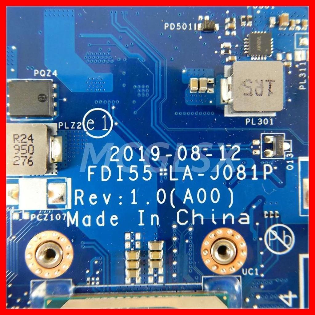 LA-J081P Mainboard For Dell Vostro 3401 3501 3491 Inspiron 3493 3593 3793 5593 Laptop Motherboard Wi