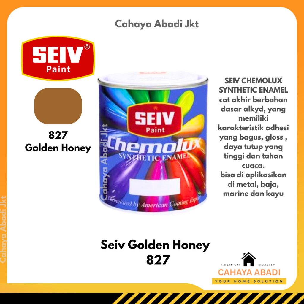 Cat Minyak Kayu Besi SEIV 827M Golden Honey DOFF 1liter