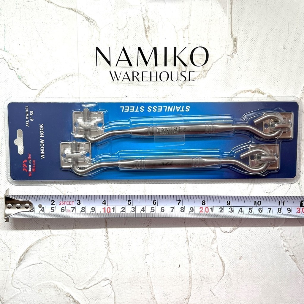 Hak Angin MULLER Penahan Jendela Stainless steel 8 inch 401 BC