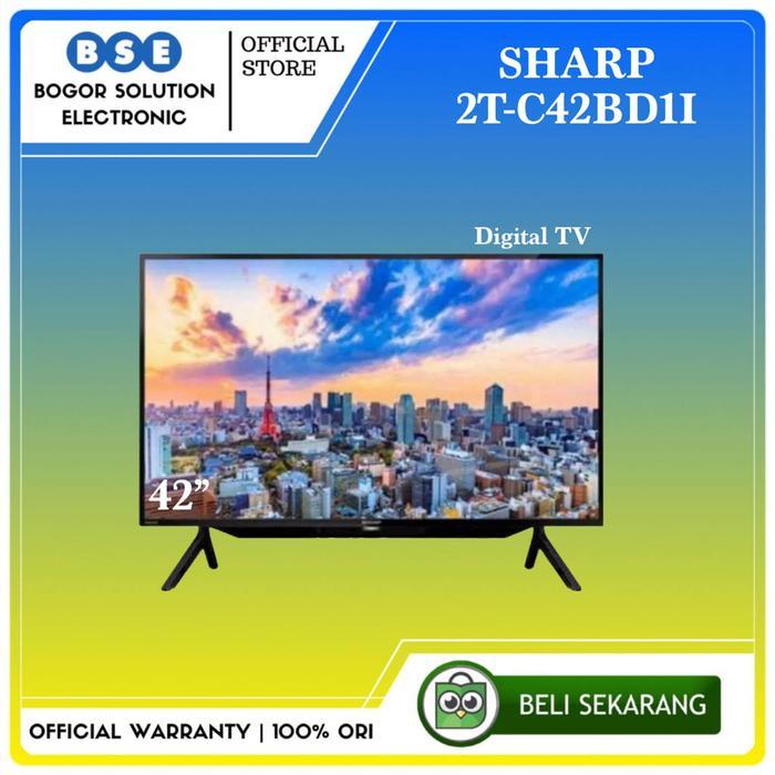 TV Sharp 42 Inch 2T-c42BD1I FHD LED Digital TV Sharp 42 Inci C42BD1I