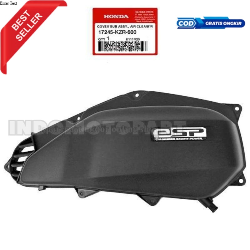 17245-KZR-600 Cover Tutup Filter Vario 125 Fi Old Vario 125 150 Led 2015 - 2017 Vario 125 New 2024 G