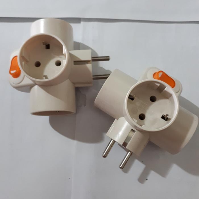 Cok cabang 3 saklar / uticon