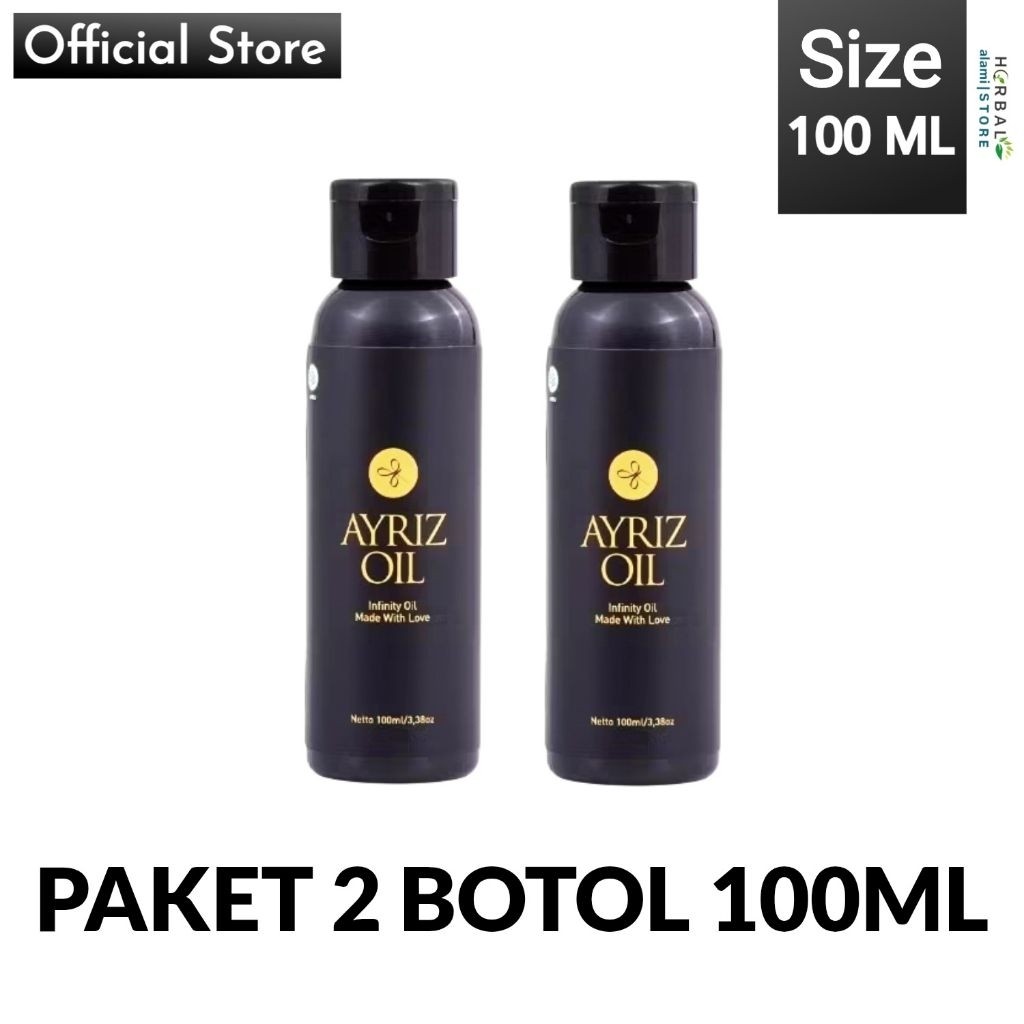 2 PCS | Ayriz Oil Travel Size 100ml - Minyak Balur Nusantara Minyak Urut - Minyak Terapi Herbal & Mi