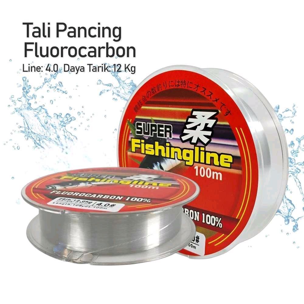 OY0068 YAOXIN Super Fishingline 100M Fluorocarbon Laut & Sungai Senar Tali Pancing Kuat Anti Putus U