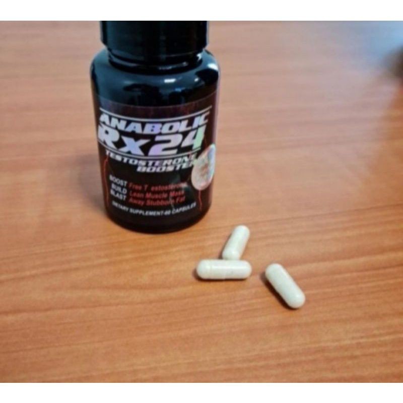 ( Terlaris) ASLI Anabolic Rx 24 - Anabolic Rx 24 Herbal Testosteron Booster RX 24  Suplemen Penambah