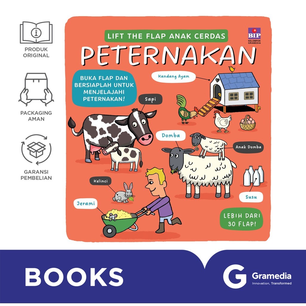 (Xilas) Lift The Flap Anak Cerdas: Peternakan (Templar Publishing)