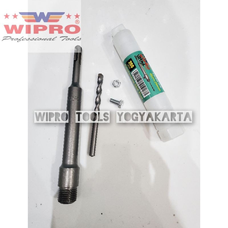 Wipro Penyambung Hole Saw Beton/Connecting Drill Bit SDS/Connecting SDS Plus Shank