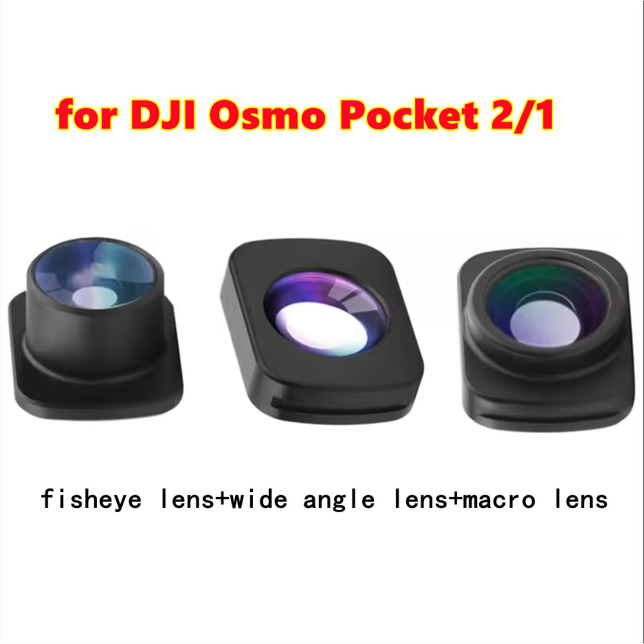 For DJI Osmo Pocket 2 1Filter Set Micro-Wide Angle / 10X / Fisheye Filter Lens Set Filters Kit for O