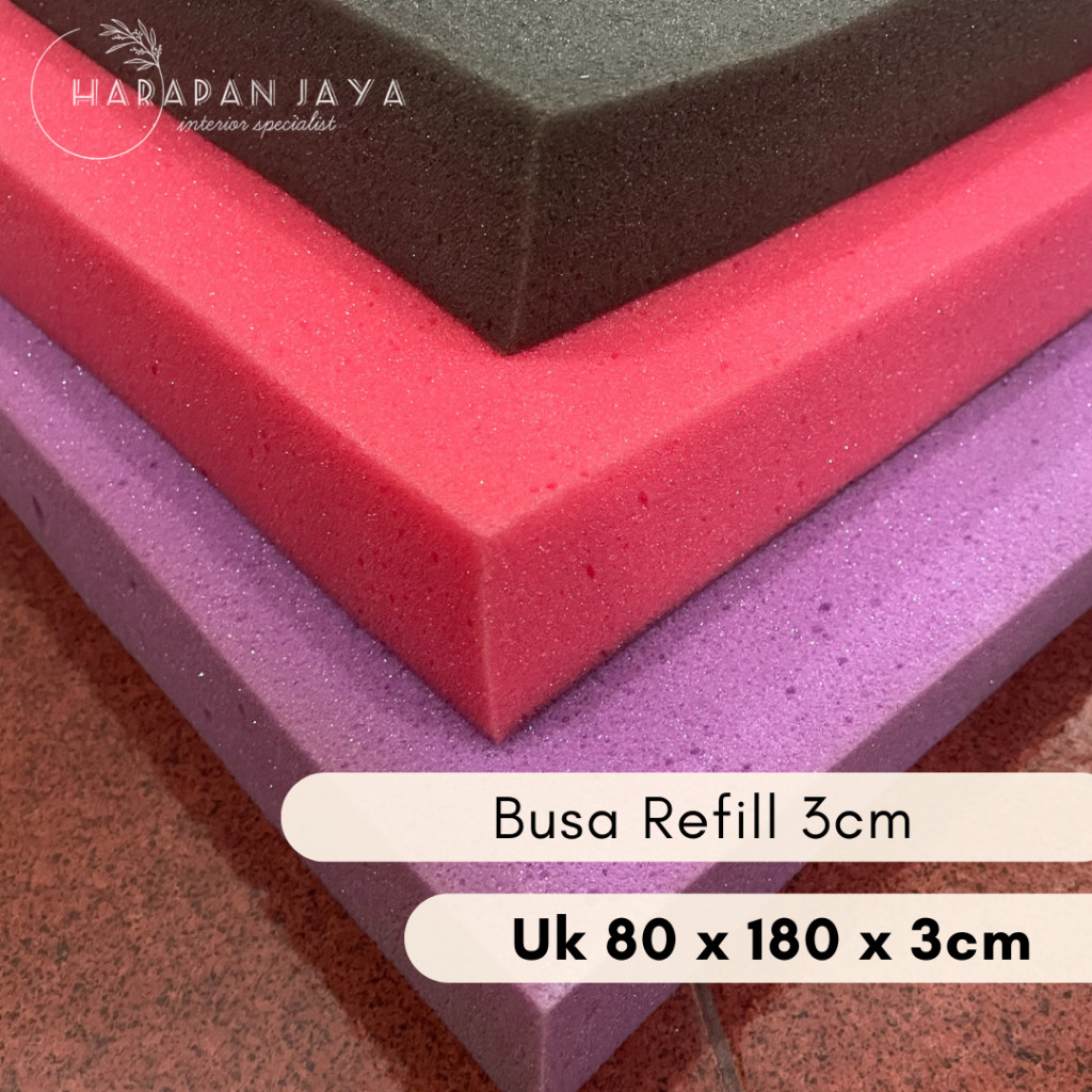 [3CM] SPON / BUSA LEMBARAN UNGU/MERAH/HITAM/PINK