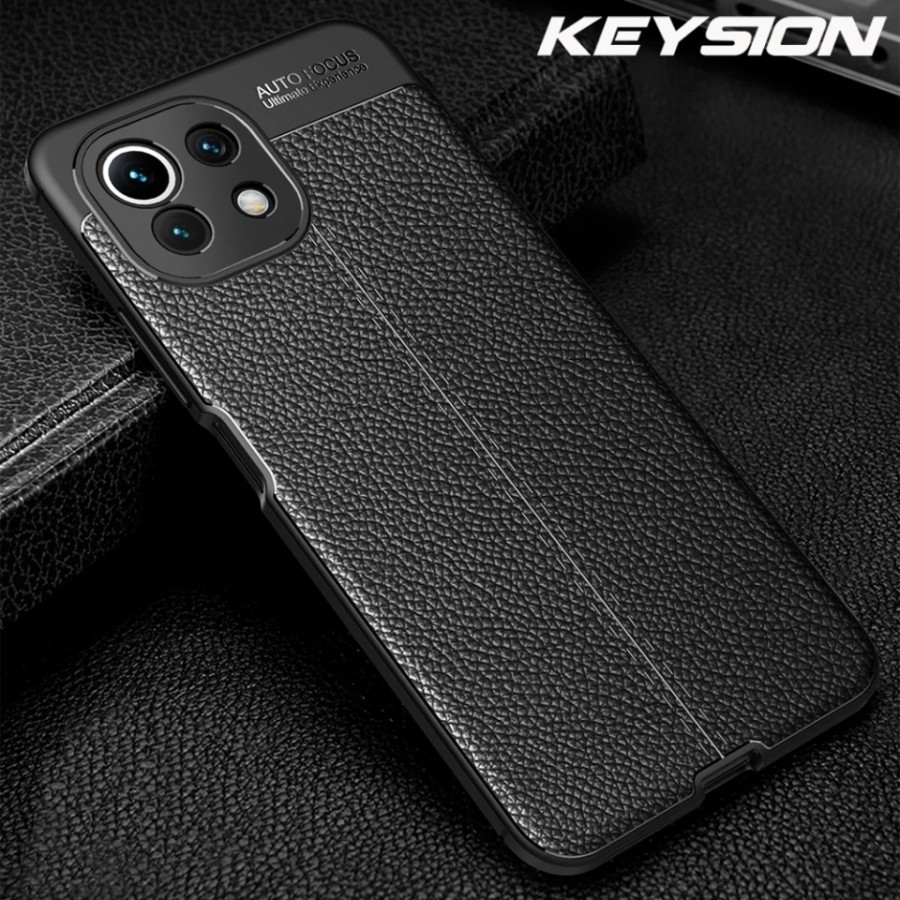 CASE XIAOMI MI 11 LITE MI11 LITE CASE CARBON AUTOFOCUS LEATHER CASE HIGH QUALITY
