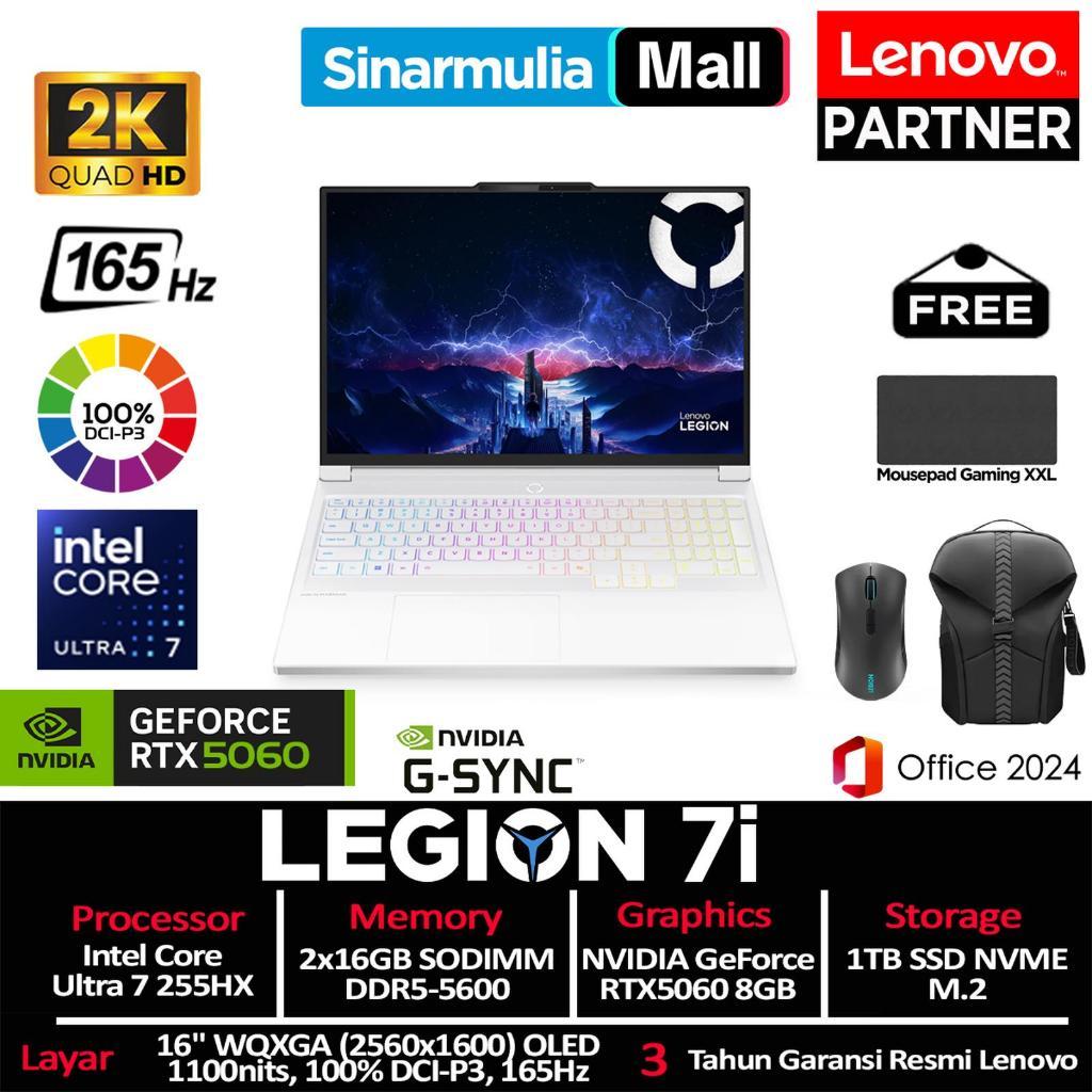 Lenovo Legion 7i Ultra 7 255HX RTX5060 1TB SSD 32GB WQXGA OLED 100%sRGB 165Hz Win11+OHS