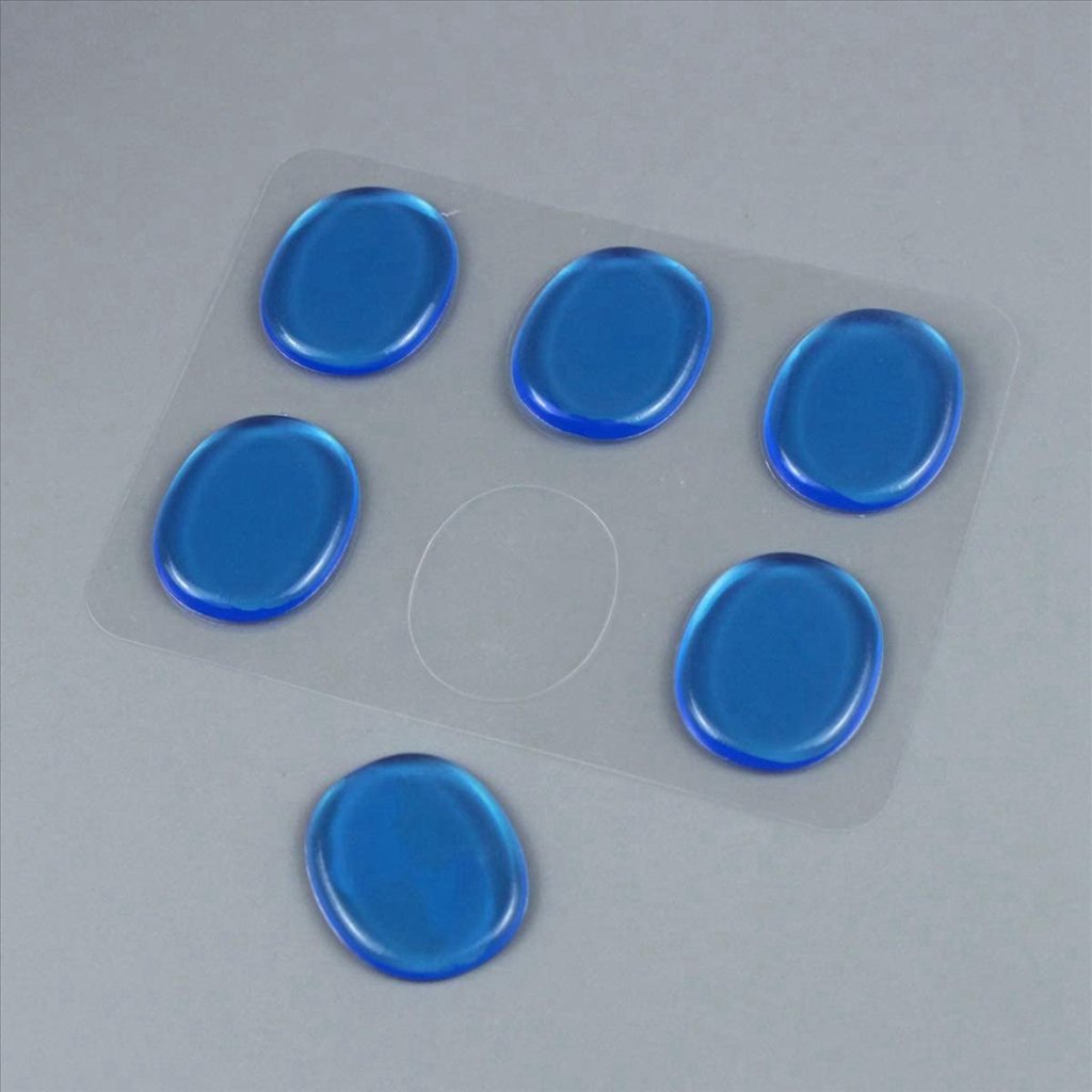 black huodong72 Pcs Silicone Drum Damper Pads, Drum Snare Mute Pad Soft Drum Damper Gel Pads for Dru